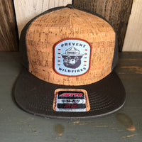 SMOKEY BEAR / PREVENT WILDFIRES Premium Cork Trucker Hat - (Grey/Cork)