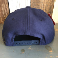 Hermosa USA 5-Panel Mid Profile Snapback Hat - Navy