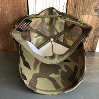 Hermosa Beach WOODIE Trucker Hat - Camouflage/Olive