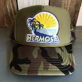Hermosa Beach FIESTA Trucker Hat - Camouflage/Olive