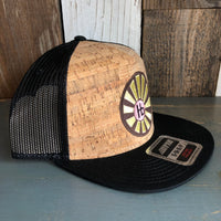 Hermosa Beach SUNBEAMS Premium Cork Trucker Hat - (Black/Cork)
