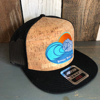 Hermosa Beach TUBULAR Premium Cork Trucker Hat - (Black/Cork)