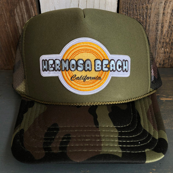 Hermosa Beach HIGH HEAT Trucker Hat - Camouflage/Olive