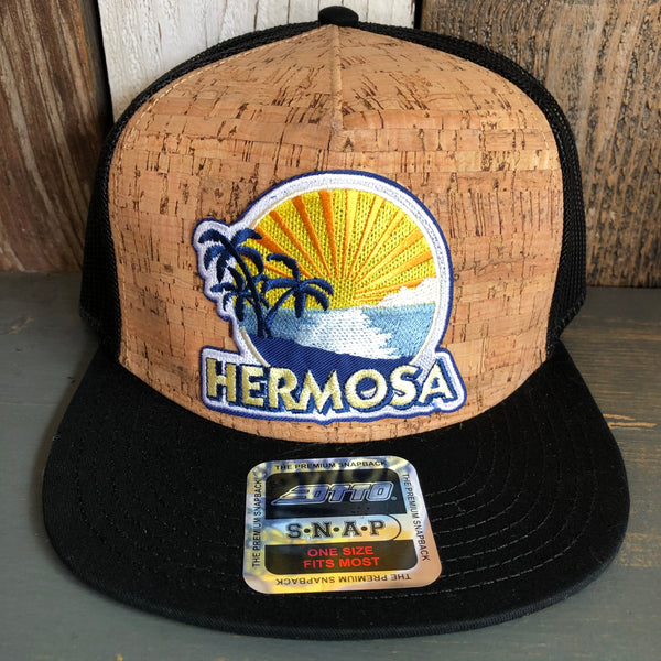 Hermosa Beach FIESTA Premium Cork Trucker Hat - (Black/Cork)