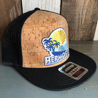 Hermosa Beach FIESTA Premium Cork Trucker Hat - (Black/Cork)