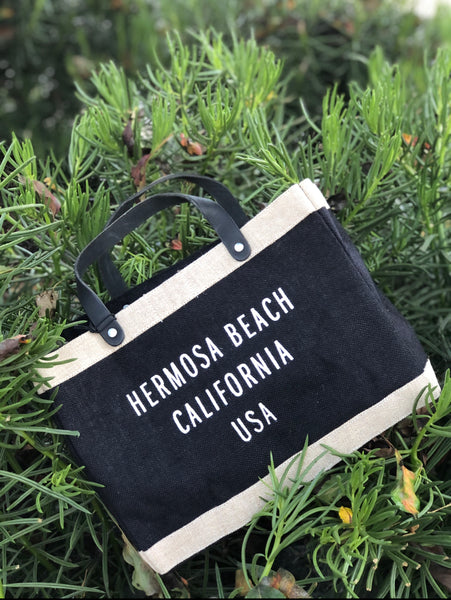 HERMOSA BEACH: City Series - Short Handle Petite Market Bag in BLACK (TYPE: BD-ML035N-OS)