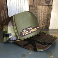 Hermosa Beach HERMOSA AVE Trucker Hat - Camouflage/Olive