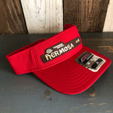 Hermosa Beach HERMOSA AVE Sun Visor Cool Comfort Performance Polyester Cool Mesh - Red