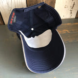 Hermosa Beach LIFEGUARD TOWER - 6 Panel Low Profile Style Dad Hat with Velcro Closure - Navy/Navy/Khaki