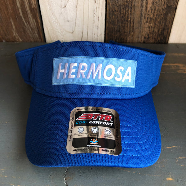 Hermosa Beach BLUE SUPREME HERMOSA - Cool Comfort Performance Polyester Cool Mesh Sun Visor - Royal Blue