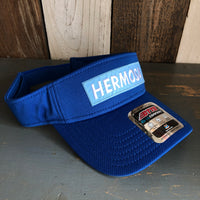 Hermosa Beach BLUE SUPREME HERMOSA - Cool Comfort Performance Polyester Cool Mesh Sun Visor - Royal Blue