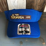 Hermosa Beach HERMOSA AVE Sun Visor Cool Comfort Performance Polyester Cool Mesh - Royal Blue
