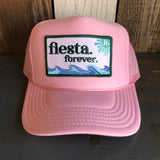 Hermosa Beach FIESTA FOREVER High Crown Trucker Hat - Pink