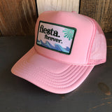 Hermosa Beach FIESTA FOREVER High Crown Trucker Hat - Pink