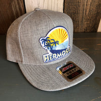 Hermosa Beach FIESTA Premium 5-Panel Mid Profile Snapback Hat - Grey