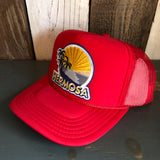 Hermosa Beach FIESTA High Crown Trucker Hat - Red