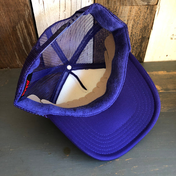 SO FAR :: SO BUENO High Crown Trucker Hat - Royal Blue (Curved Brim) –  Wicked+