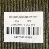 MOUNTAIN RAINBOW CORDUROY HAT - Olive