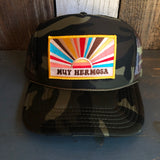 Hermosa Beach MUY HERMOSA Trucker Hat - Full Camouflage