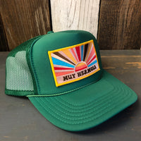 Hermosa Beach MUY HERMOSA High Crown Trucker Hat - Kelly Green