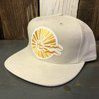 Hermosa Beach CLASSIC LOGO 6 Panel Mid Profile Baseball Cap  - Brushed Bull Denim