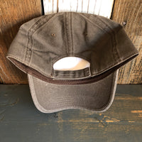 Hermosa Beach MINI CLASSIC LOGO - 6 Panel Low Profile Style Dad Hat with Velcro Closure - Dark Brown