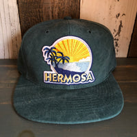 Hermosa Beach FIESTA 6 Panel Mid Profile Baseball Cap - Dark Green