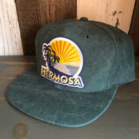 Hermosa Beach FIESTA 6 Panel Mid Profile Baseball Cap - Dark Green