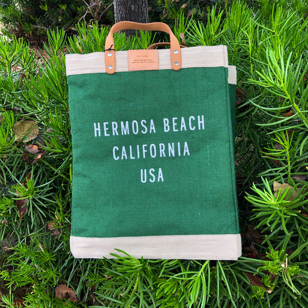 HERMOSA BEACH: City Series - Short Handle Market Bag in FIELD GREEN (TYPE: BD-ML03N-OS)