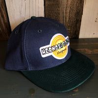 Hermosa Beach HIGH HEAT - 6 Panel Low Profile Baseball Cap with Adjustable Strap with Press Buckle - Navy/Dark Green