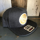 Hermosa Beach CLASSIC LOGO 5-Panel Mid Profile Snapback Hat - Heather Black