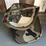 Hermosa Beach CLASSIC MINI LOGO Trucker Hat - CAMOUFLAGE Khaki/Brown/Light Olive/White Green/White