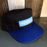 Hermosa Beach BLUE SUPREME HERMOSA 5 Panel High Crown Baseball Cap - Royal Blue/Black