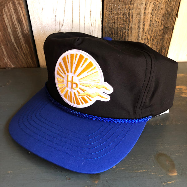 Hermosa Beach CLASSIC LOGO 5 Panel High Crown Baseball Cap - Royal Blu –  Wicked+