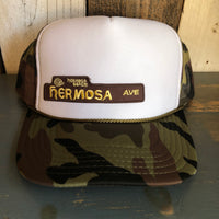 Hermosa Beach HERMOSA AVE Trucker Hat - CAMOUFLAGE Khaki/Brown/Light Olive/White Green/White