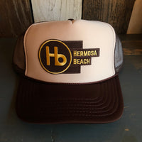 Hermosa Beach THE NEW STYLE Trucker Hat - Brown/Tan/Brown