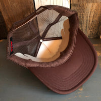 Hermosa Beach CLASSIC LOGO Trucker Hat - Brown/Khaki