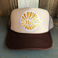Hermosa Beach CLASSIC LOGO Trucker Hat - Brown/Khaki