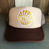 Hermosa Beach CLASSIC LOGO Trucker Hat - Brown/Khaki