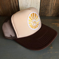 Hermosa Beach CLASSIC LOGO Trucker Hat - Brown/Khaki