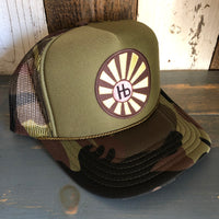 Hermosa Beach SUNBEAMS Trucker Hat - Camouflage/Olive
