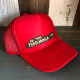 Hermosa Beach HERMOSA AVE High Crown Trucker Hat - Red