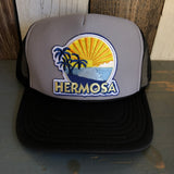 Hermosa Beach FIESTA Trucker Hat - Black/Grey/Black