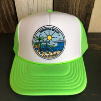 Hermosa Beach SHOREFRONT Trucker Hat - Neon Green/White/Neon Green