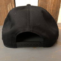 Hermosa Beach SUNBEAMS - "OTTO SNAP" 6 Panel Mid Profile Snapback Hat - Black