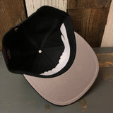Hermosa Beach CLASSIC LOGO - "OTTO SNAP" 6 Panel Mid Profile Snapback Hat - Black