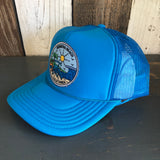 Hermosa Beach SHOREFRONT Trucker Hat - Neon Blue