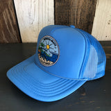 Hermosa Beach SHOREFRONT High Crown Trucker Hat - Col. Blue