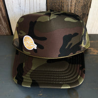 Hermosa Beach CLASSIC MINI LOGO Trucker Hat - Full Camouflage