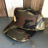Hermosa Beach CLASSIC MINI LOGO Trucker Hat - Full Camouflage